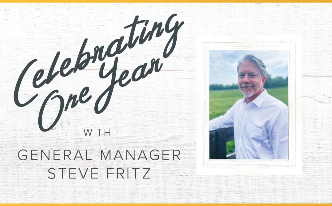 Celebrating one year with General Manager, Steve Fritz!